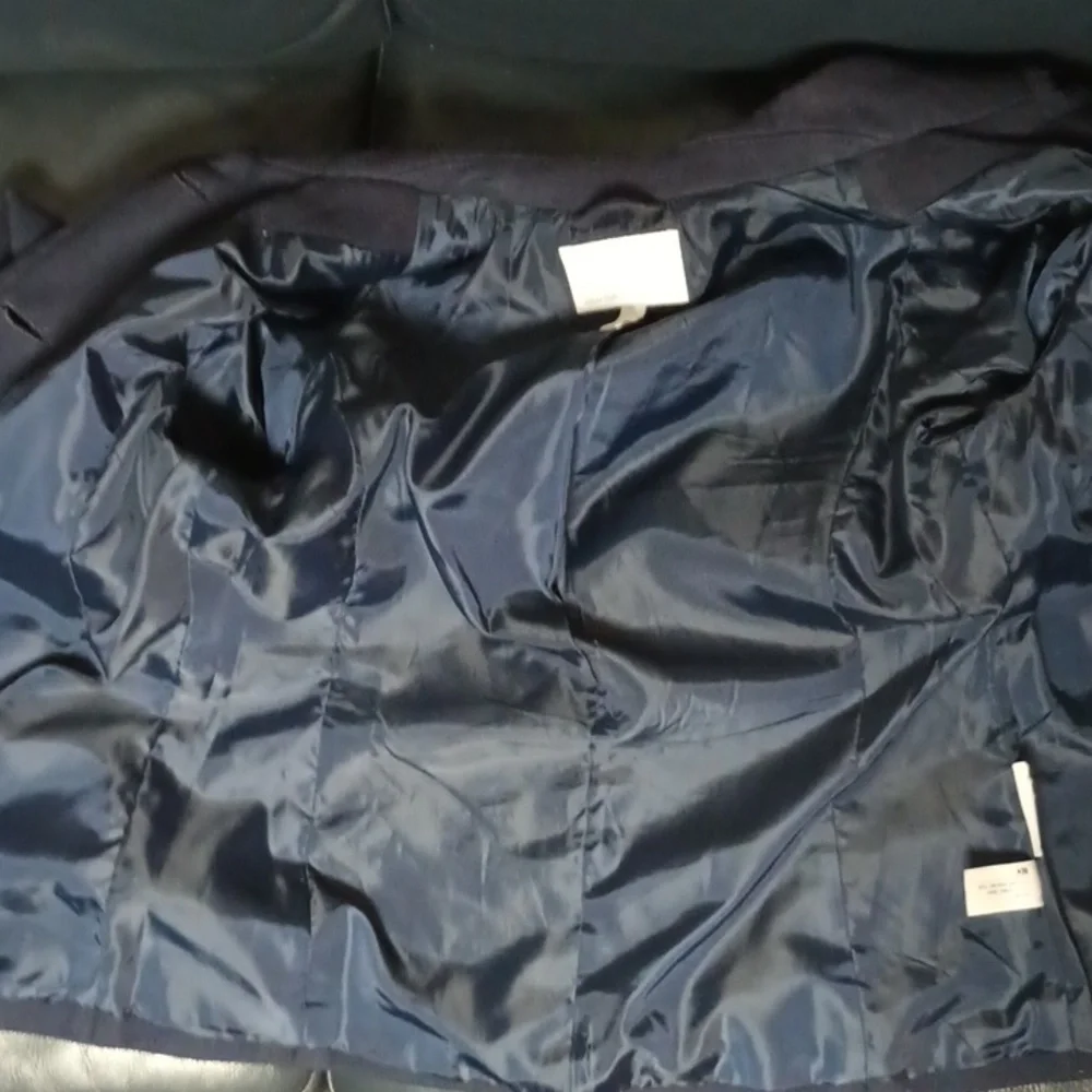 Old Navy Navy Blue Pea Coat Like Tailored Design - Picture 7 of 7